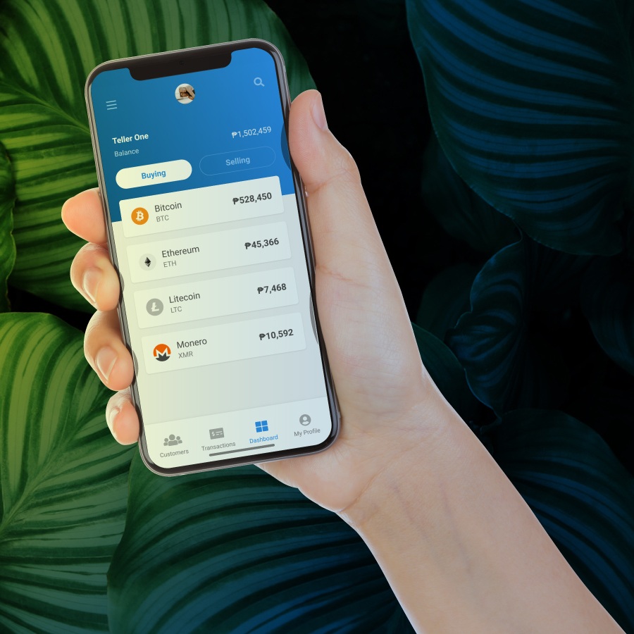 Teller App on Hand Phone